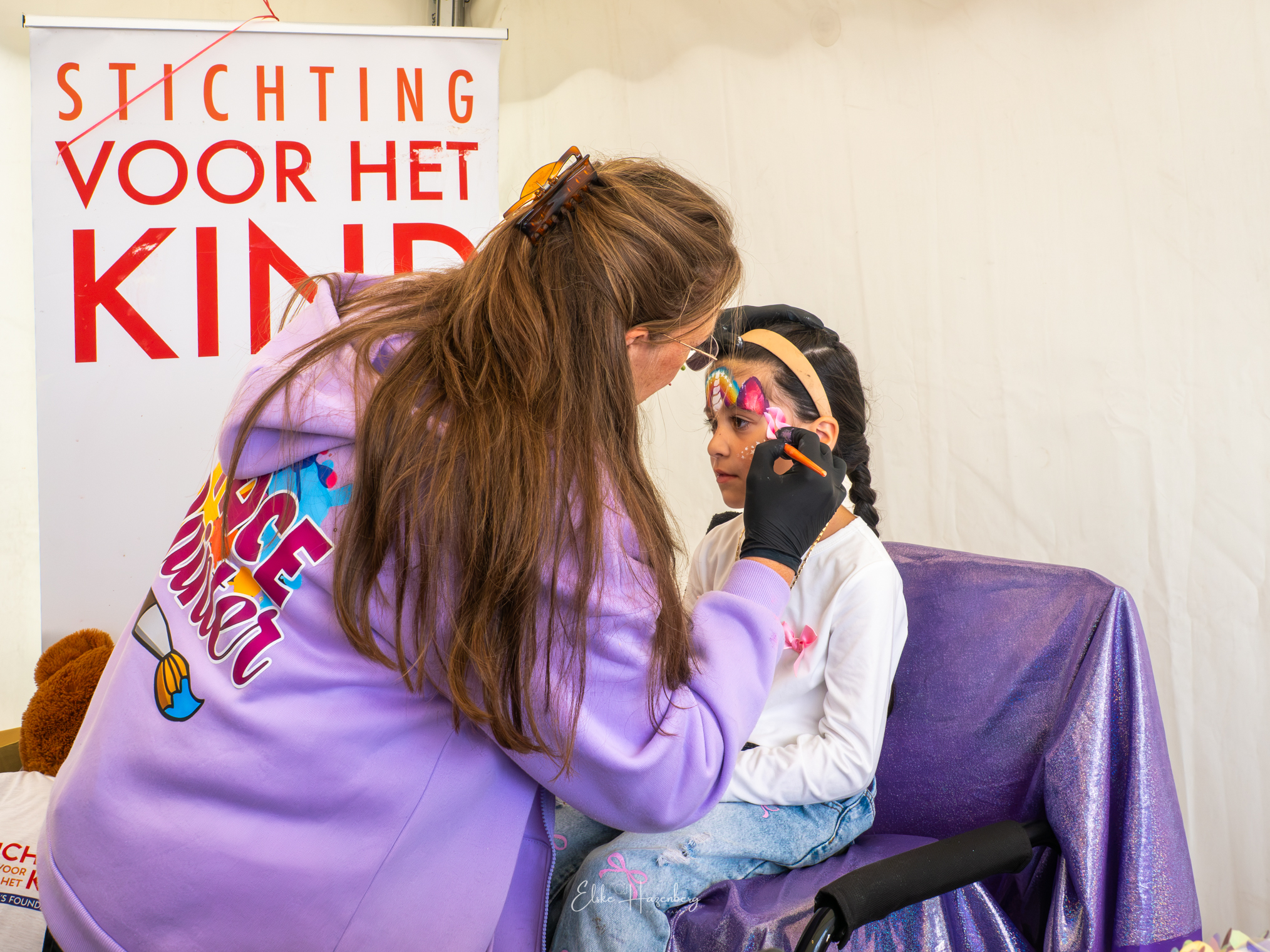 YC-Art schmink op het Batavia Boulevard Festival